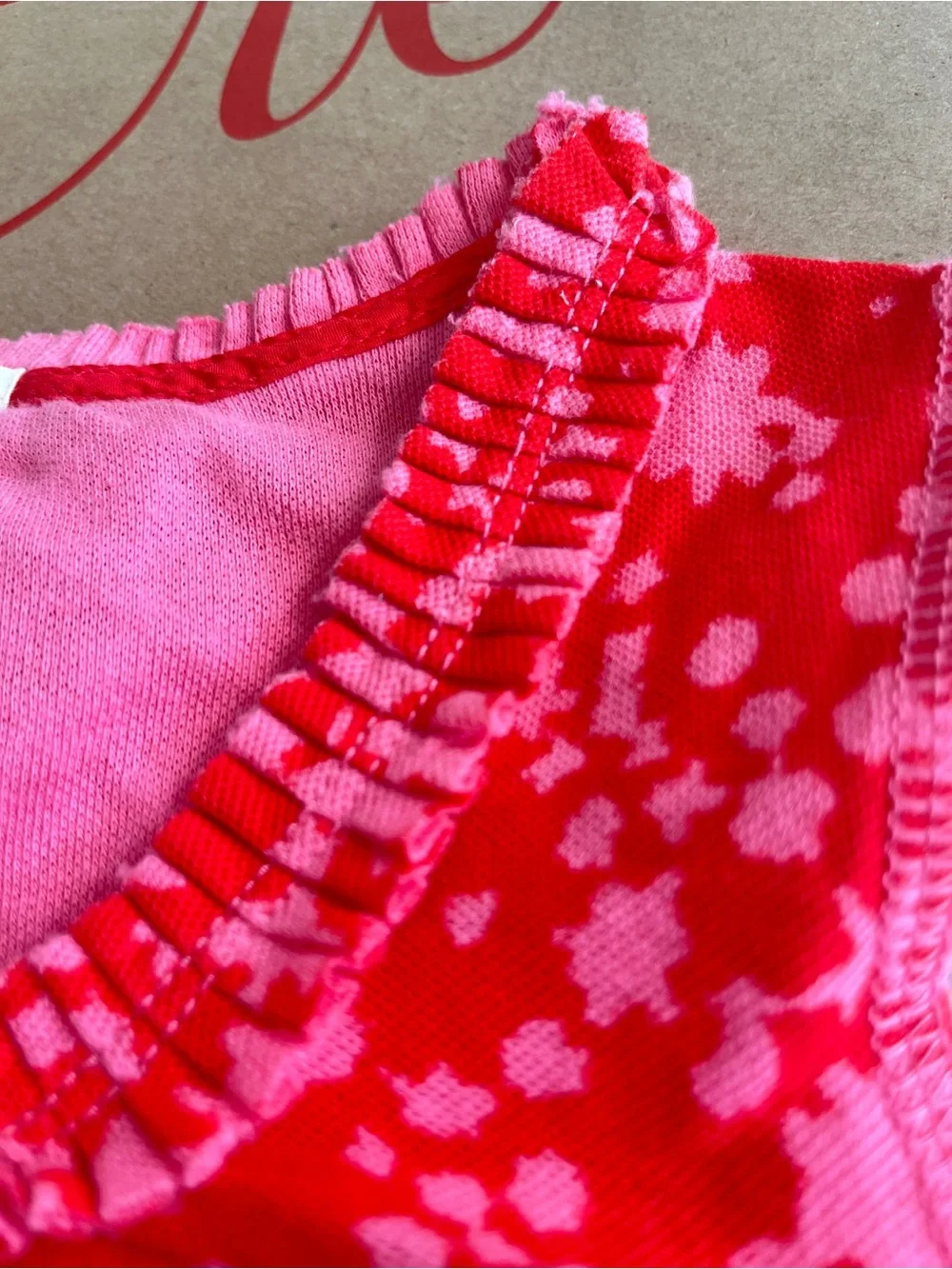 Crewcuts JCREW Preppy pink & Red tank Dress cover up swim sundress kids 10 girls